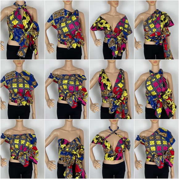 African Print Ankara Infinity Top - Picture 12 of 12